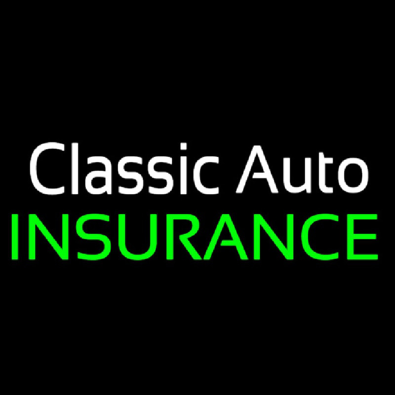 Custom Classic Auto Insurance Neon Sign USA