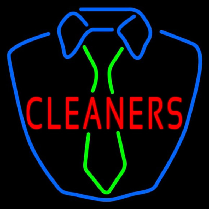 Custom Cleaners Shirt Logo Neon Sign USA