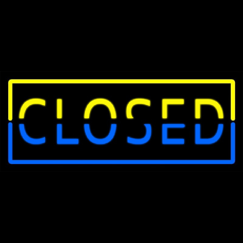 Custom Closed Border Neon Sign USA
