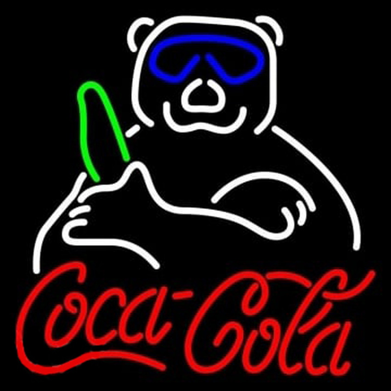 Custom Coca Cola Panda Neon Sign USA