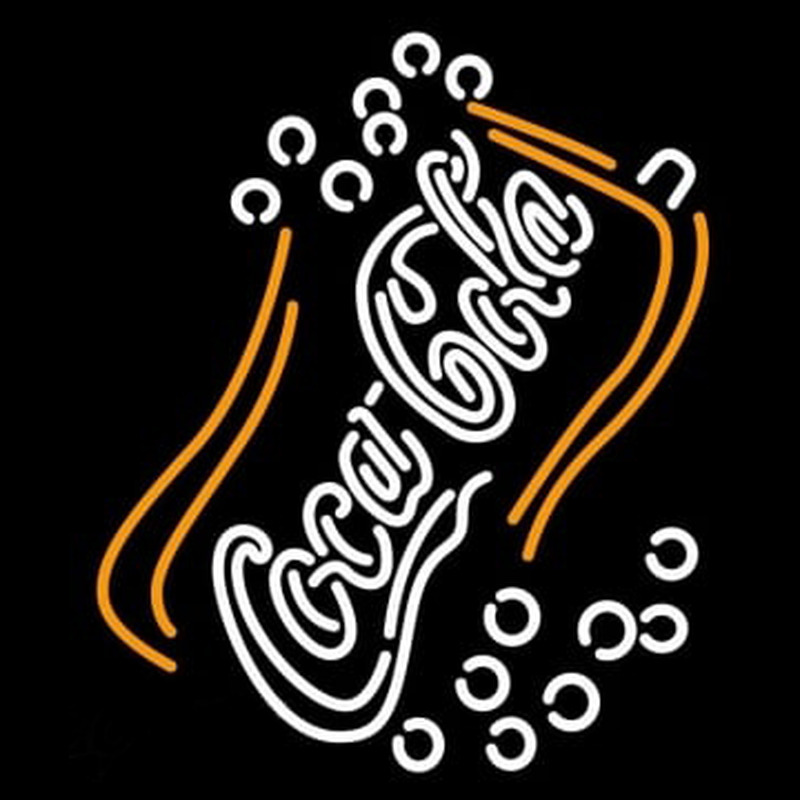 Custom Coca Cola Wight Neon Sign USA