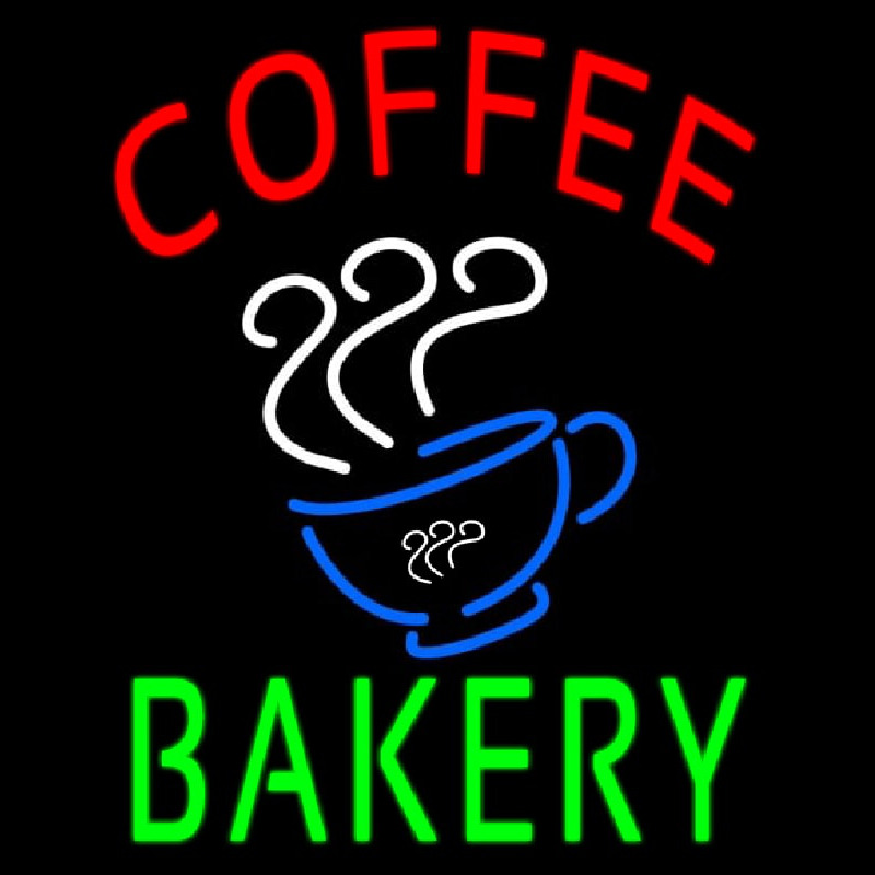 Custom Coffee Bakery Neon Sign USA