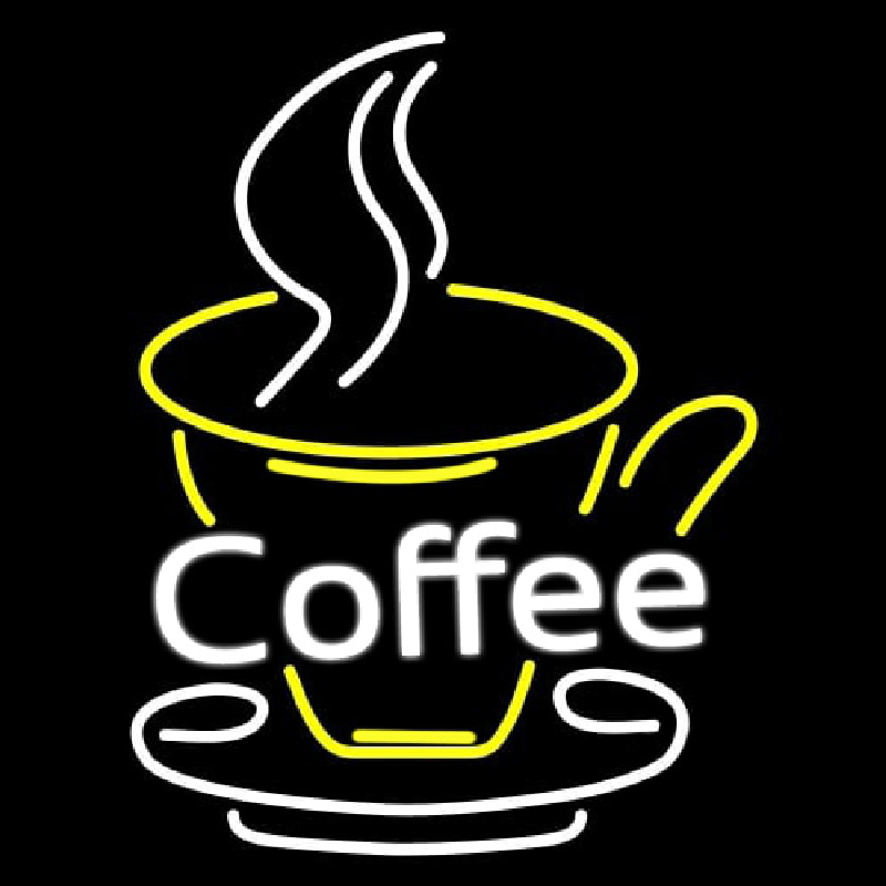 Custom Coffee Cup Neon Sign USA