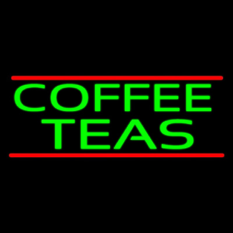 Custom Coffee Teas Neon Sign USA
