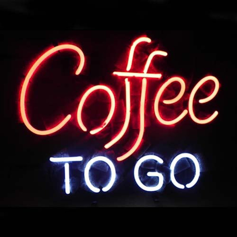 Custom Coffee To Go Restaurant Neon Sign USA