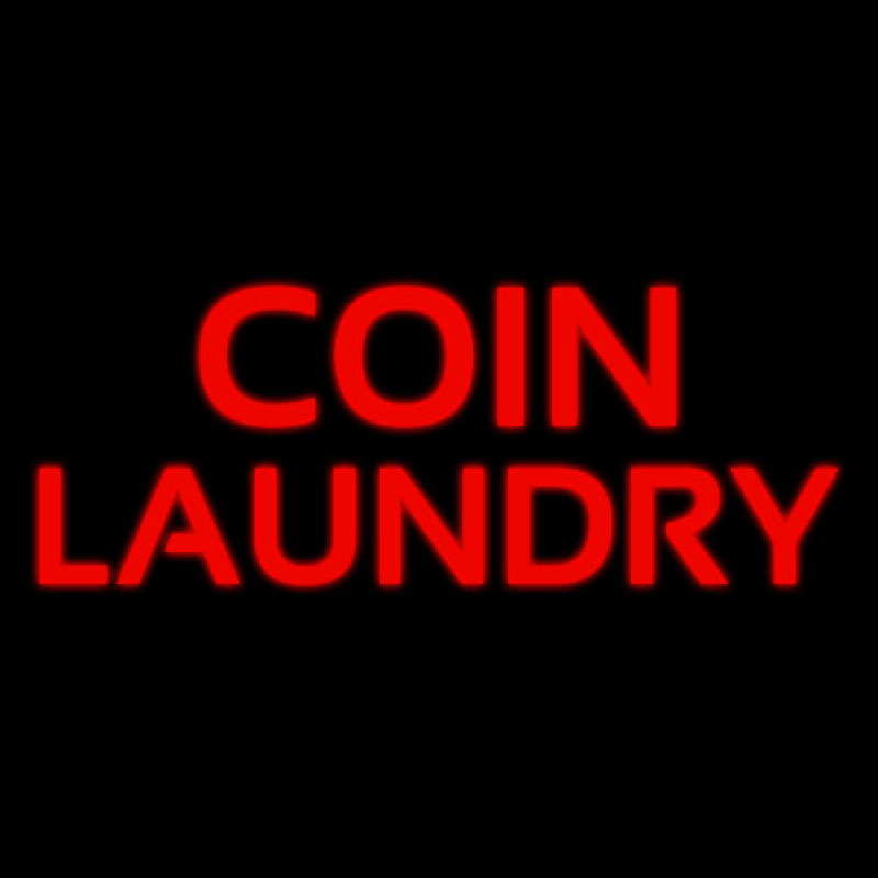 Custom Coin Laundry Neon Sign USA