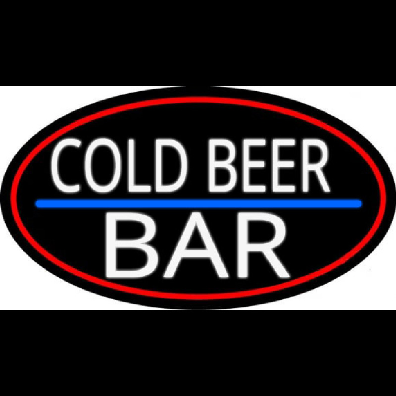 Custom Cold Beer Bar Neon Sign USA