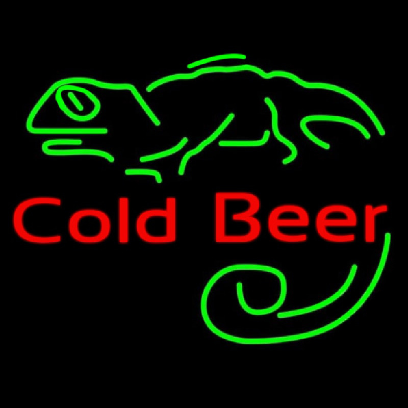 Custom Cold Beer Bar Neon Sign USA
