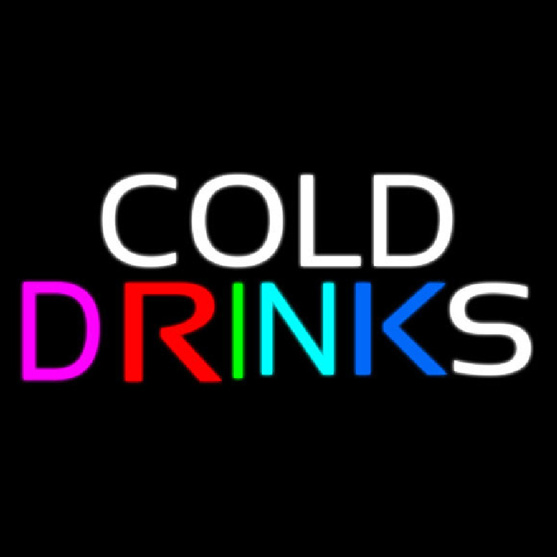 Custom Cold Drinks Neon Sign USA