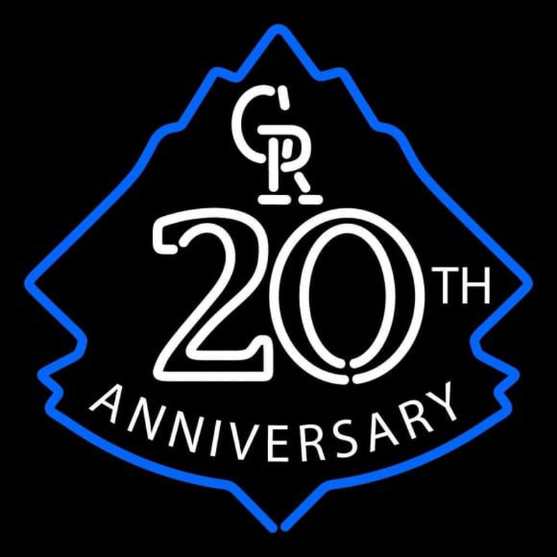 Custom Colorado Rockies Anniversary 2013 Logo MLB Neon Sign Neon Sign USA