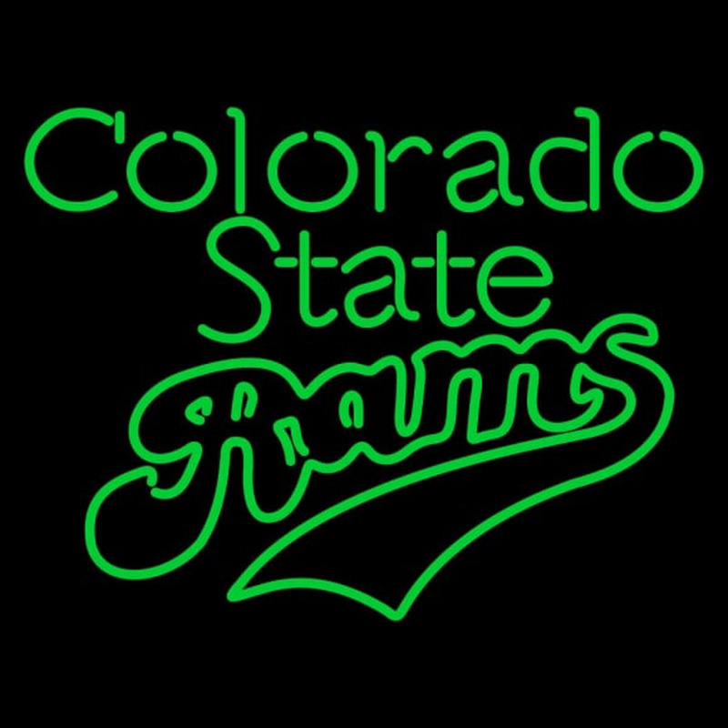 Custom Colorado State Rams Wordmark Pres Logo NCAA Neon Sign Neon Sign USA