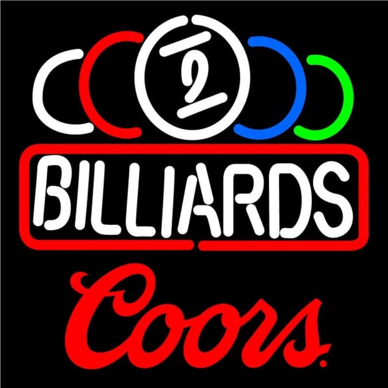 Custom Coors Ball Billiard Text Pool Neon Beer Sign Neon Sign USA