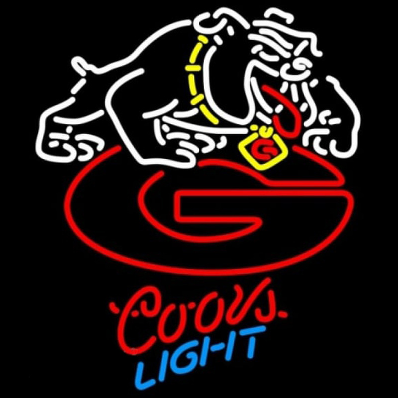 Custom Bud Light Bulldogs Uga Logo NCAA Beer Sign Neon Sign USA