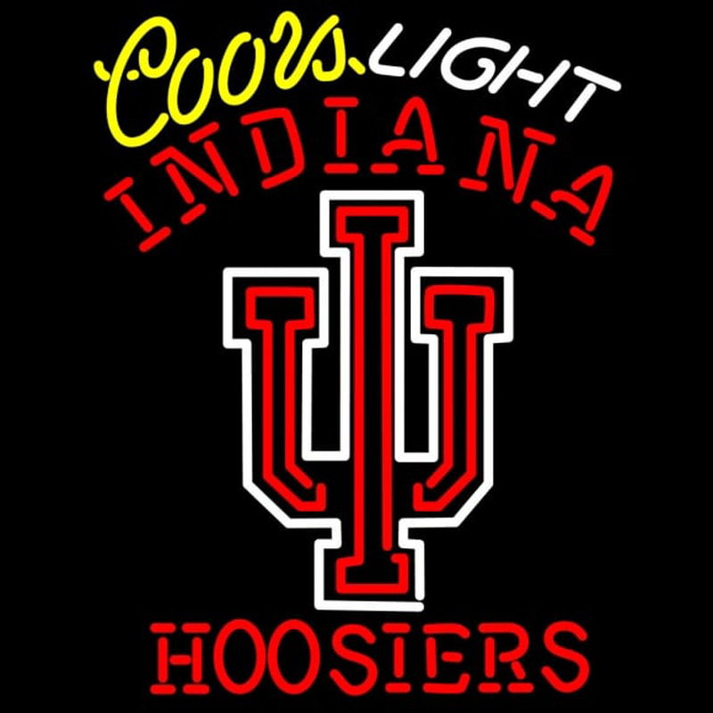 Custom Coors Light Indiana Hoosiers Neon Neon Sign USA Custom Neon
