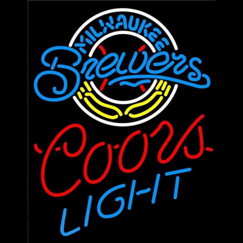 Custom Coors Light Milwaukee Brewers MLB Beer Sign Neon Sign USA