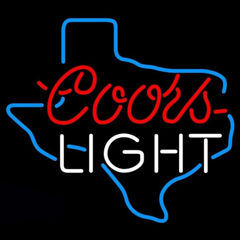Custom Coors Light Texas Beer Sign Neon Sign USA Custom Neon Signs