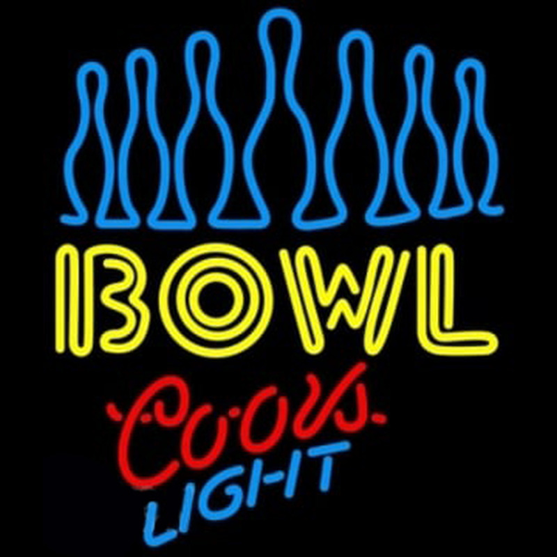 Custom Coors Light Ten Pin Bowling Neon Sign USA Custom Neon Signs