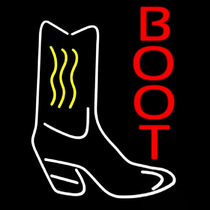 Custom Cowboy Boot 1 Neon Sign USA