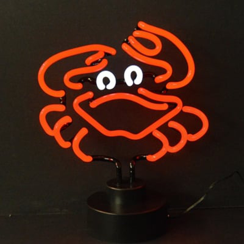 Custom Crab Desktop Neon Sign