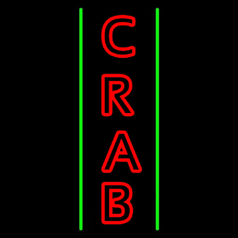 Custom Crab Vertical 1 Neon Sign USA