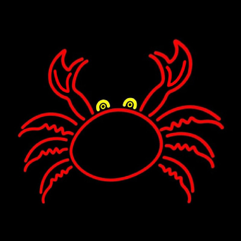 Custom Crab With Logo 1 Neon Sign USA