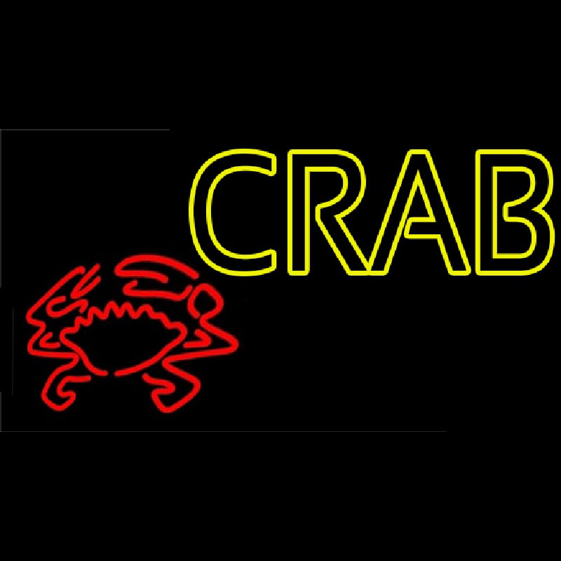 Custom Crab With Logo 1 Neon Sign USA