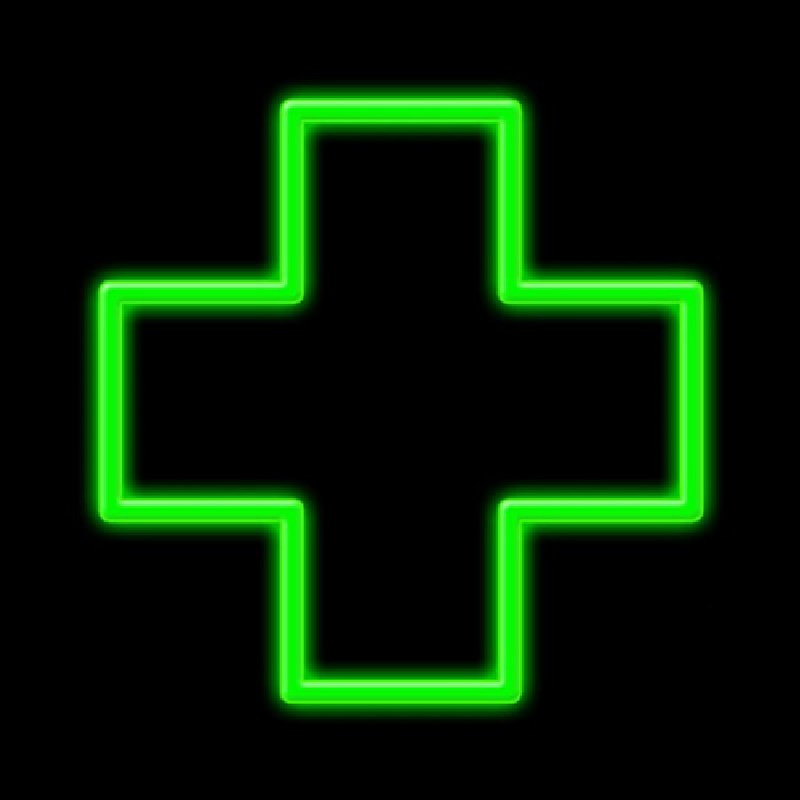 Custom Cross Logo Neon Sign USA