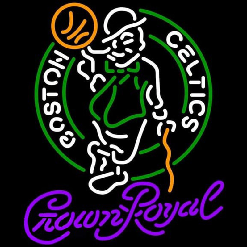 Custom Crown Royal Boston Celtics NBA Beer Sign Neon Sign USA