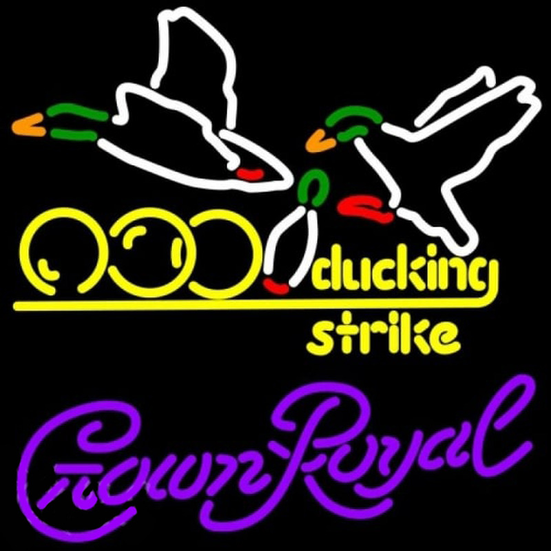 Custom Crown Royal Bowling Sucking Strike Beer Sign Neon Sign USA