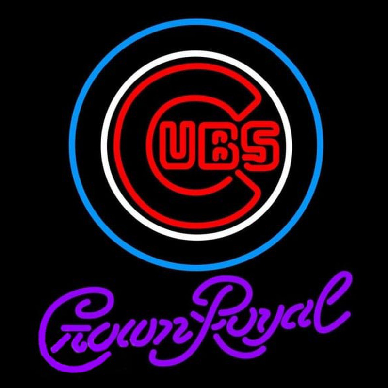 Custom Crown Royal Chicago Cubs MLB Beer Sign Neon Sign USA