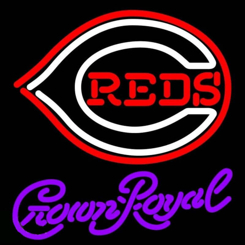 Custom Crown Royal Cincinnati Reds MLB 16x16 Beer Sign Neon Sign USA