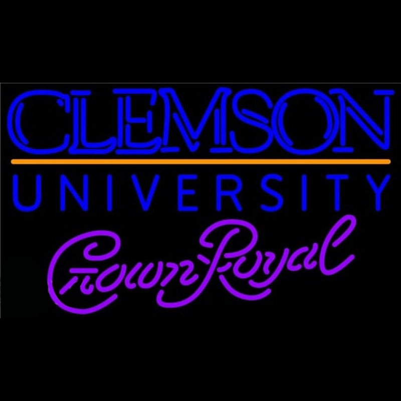 Custom Crown Royal Clemson University Beer Sign Neon Sign USA