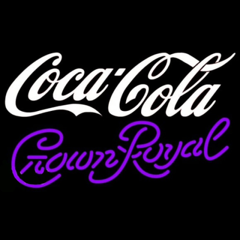Custom Crown Royal Coca Cola White Beer Sign Neon Sign USA