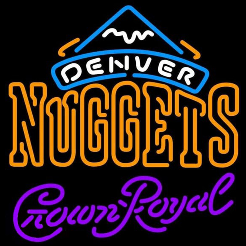 Custom Crown Royal Denver Nuggets NBA Beer Sign Neon Sign USA