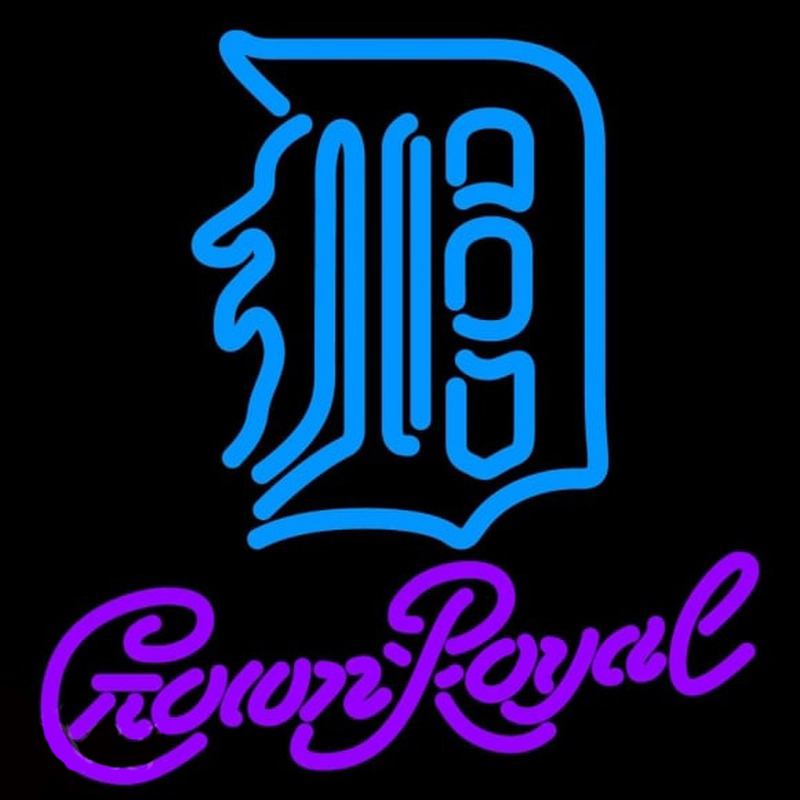 Custom Crown Royal Detroit Tigers MLB Beer Sign Neon Sign USA