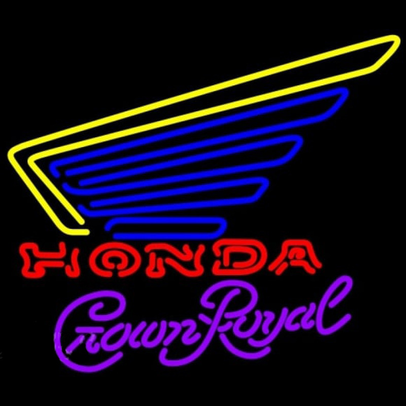 Custom Crown Royal Honda Motorcycles Gold Wing Beer Sign Neon Sign USA