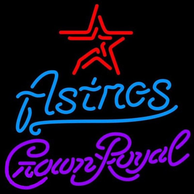 Custom Crown Royal Houston Astros MLB Beer Sign Neon Sign USA