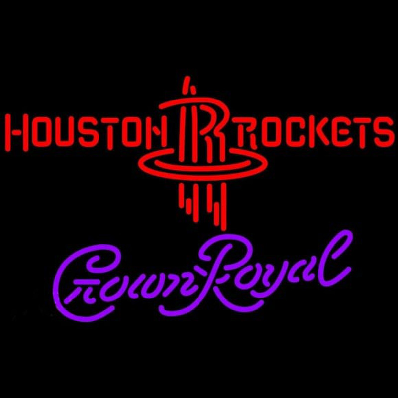 Custom Crown Royal Houston Rockets NBA Beer Sign Neon Sign USA