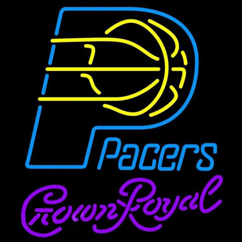 Custom Crown Royal Indiana Pacers NBA Beer Sign Neon Sign USA