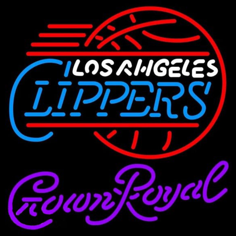 Custom Crown Royal Los Angeles Clippers NBA Beer Sign Neon Sign USA