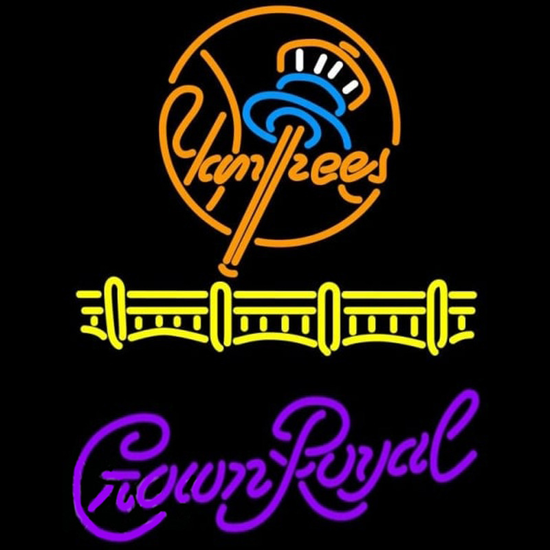 Custom Crown Royal New York Yankees Beer Sign Neon Sign USA