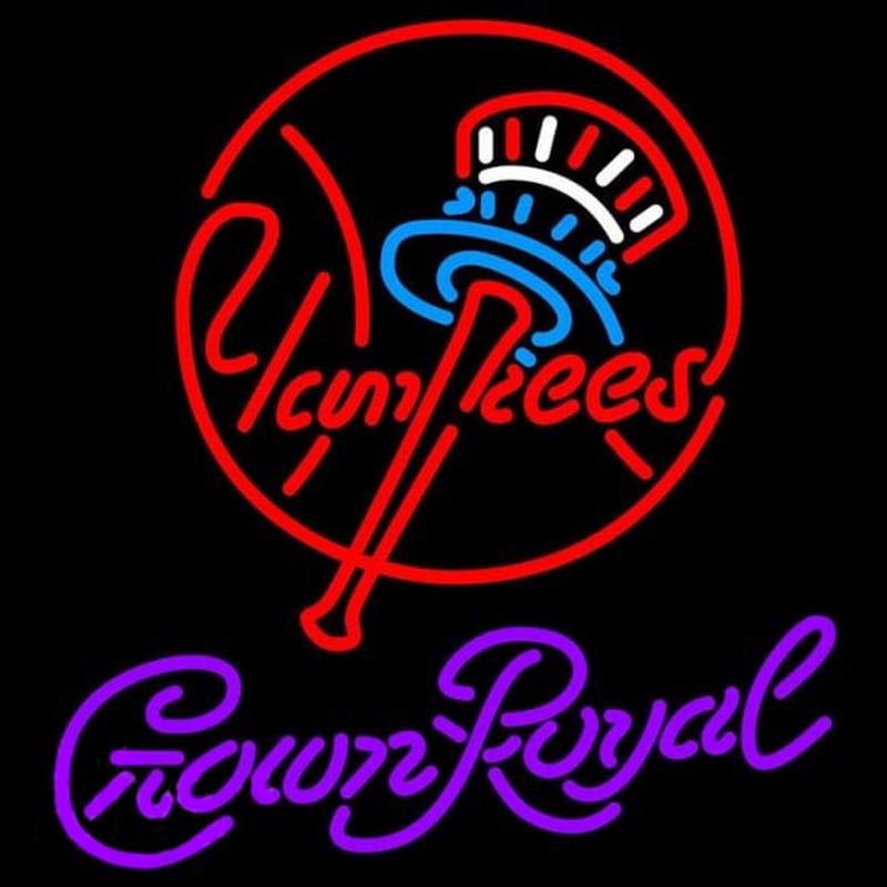 Custom Crown Royal New York Yankees MLB Beer Sign Neon Sign USA