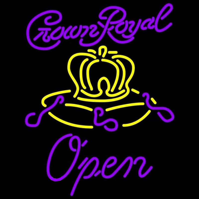 Custom Crown Royal Open Beer Sign Neon Sign USA