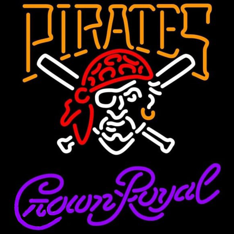 Custom Crown Royal Pittsburgh Pirates MLB Beer Sign Neon Sign USA