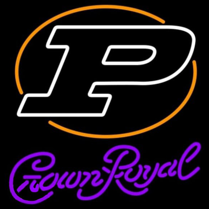 Custom Crown Royal Purdue Logo University Boilermakers Helmet Beer Sign Neon Sign USA