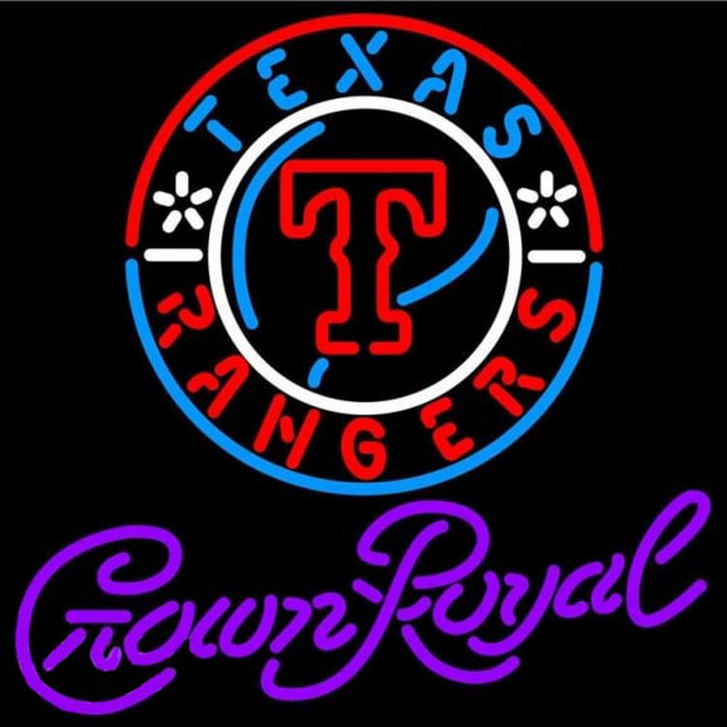 Custom Crown Royal Texas Rangers MLB Beer Sign Neon Sign USA
