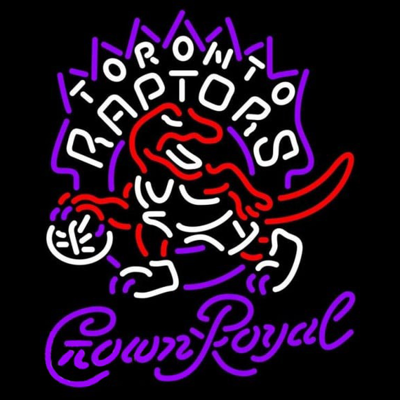 Custom Crown Royal Toronto Raptors NBA Beer Sign Neon Sign USA