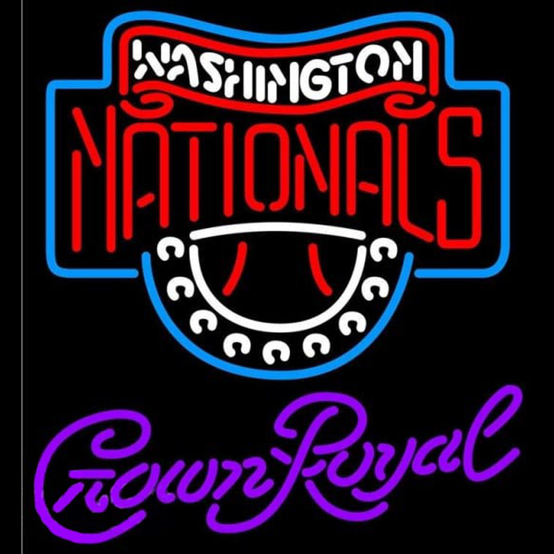 Custom Crown Royal Washington Nationals MLB Beer Sign Neon Sign USA