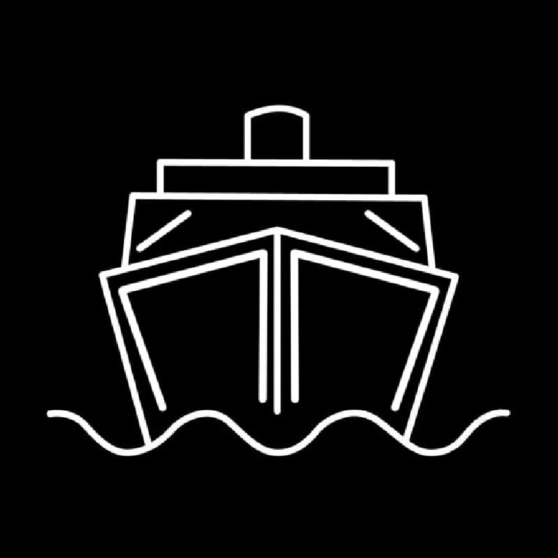 Custom Cruises Ship Neon Sign USA