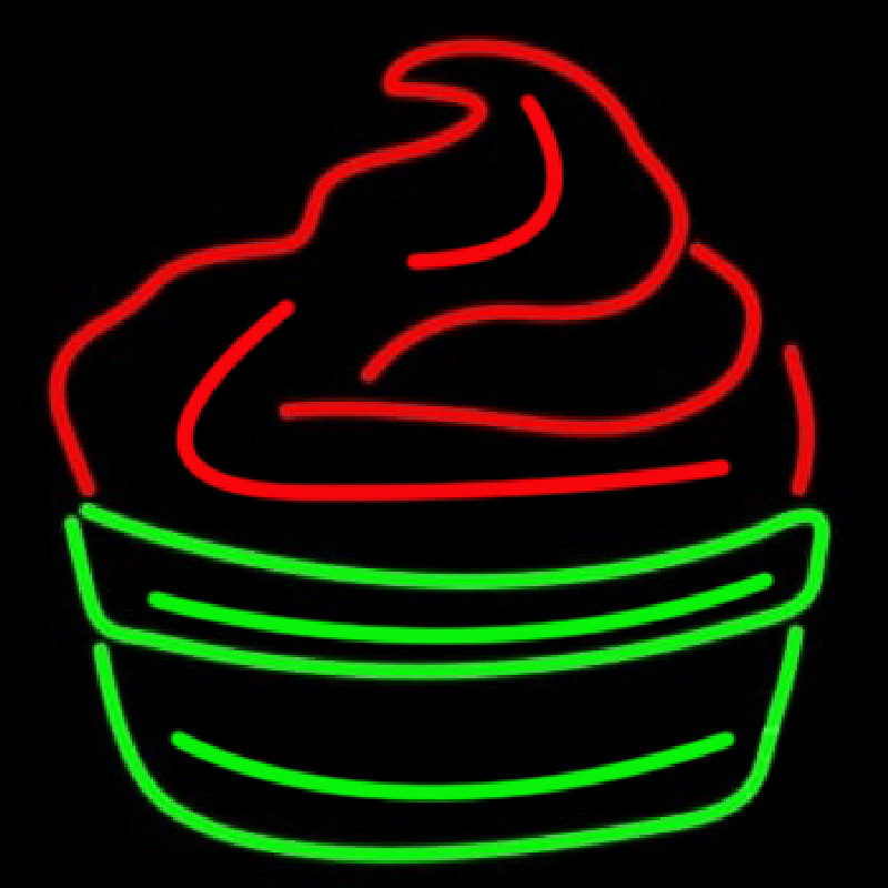Custom Cupcake Logo Neon Sign USA